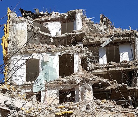 Pågående rivning Stockholm