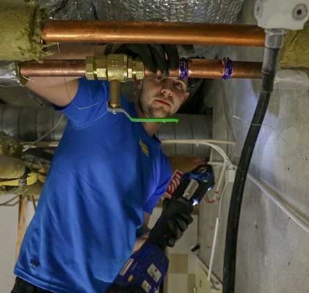 En rörmokare i Stockholm